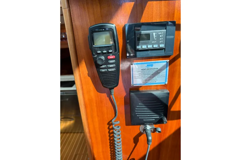 Slide: The Image of Control panel on 2017 Sabre 38 Salon Express yacht with communication and navigation equipment. - 46