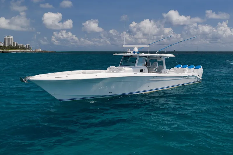 The Image of HCB 53 Suenos 2023 on open sea under clear sky. - 0