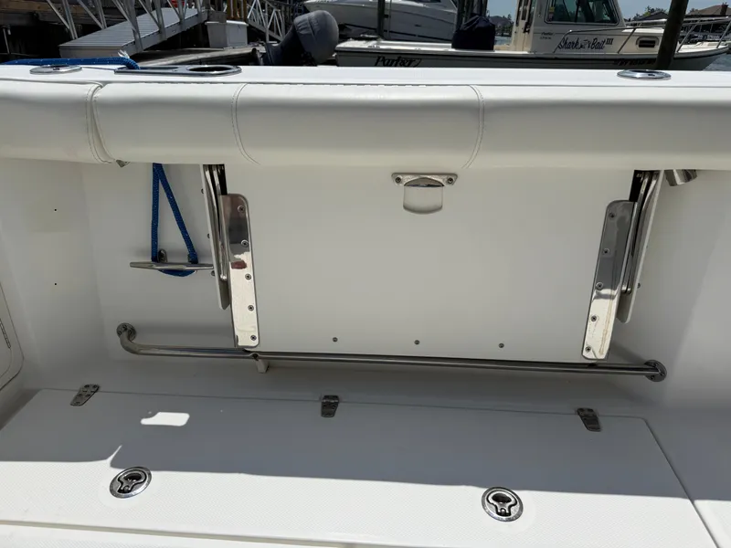 Slide: The Image of Boston Whaler 285 Conquest 2016, boat dock with stainless steel fittings. - 11