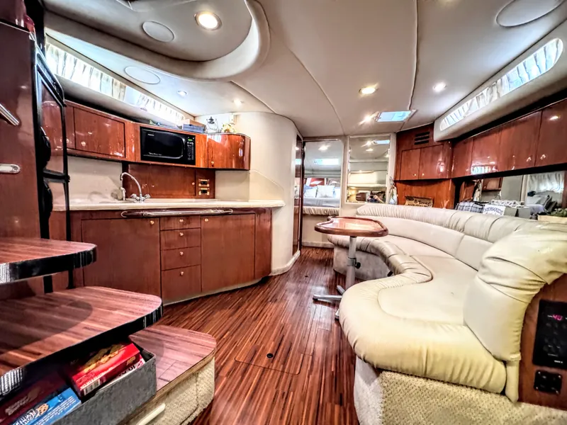 Slide: The Image of Interior of 1999 Sea Ray 38 Sundancer yacht. - 2
