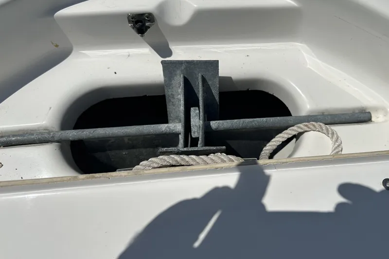 Slide: The Image of Anchor storage compartment on a 2016 Tidewater 210 LXF boat. - 27