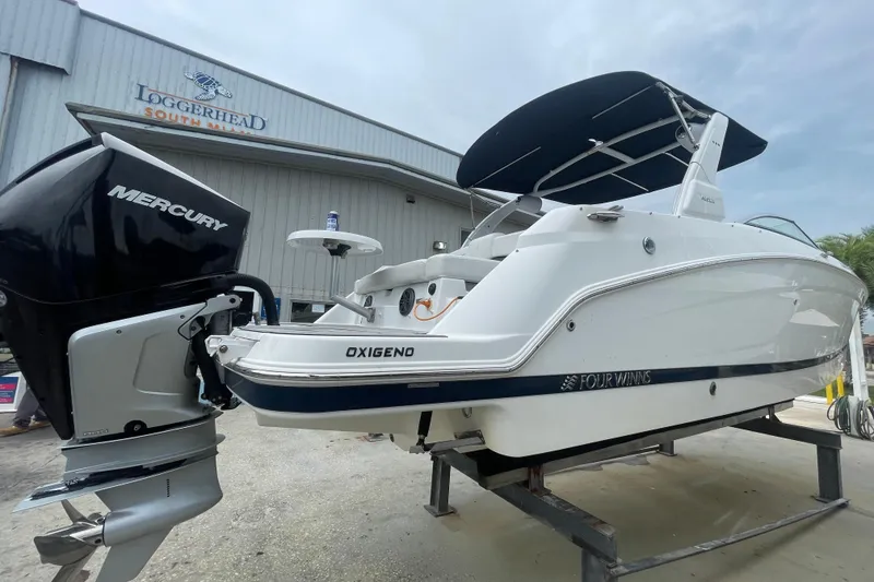 Slide: The Image of 2022 Four Winns HD8 OB boat with Mercury engine at Loggerhead South Marina. - 28