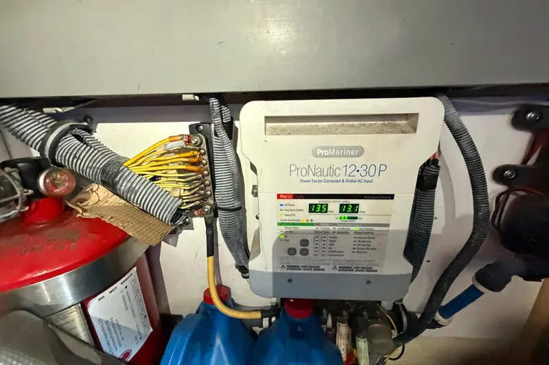 Slide: The Image of ProNautic 12:30P charger in 2007 Monterey 350 Sport Yacht engine room. - 65
