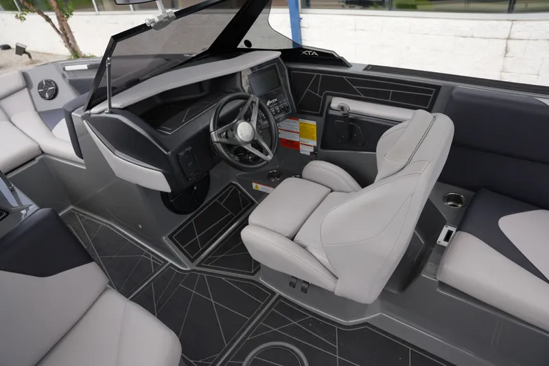 Slide: The Image of Interior of a 2021 ATX 24 Type-S boat with modern cockpit. - 32