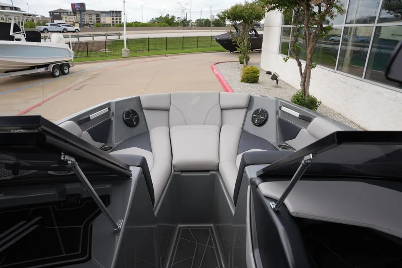 Slide: The Image of Interior of ATX 24 Type-S boat, gray upholstery, 2021 model. - 41