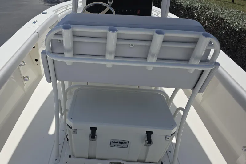 Slide: The Image of 2026 Mako 226 Center Console boat interior with seating and storage. - 20