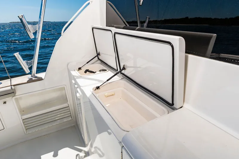 Slide: The Image of Ocean 48 SuperSport 2000 with open storage on deck. - 13