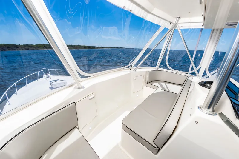 Slide: The Image of Interior of Ocean 48 SuperSport yacht, 2000 model, with ocean view. - 21