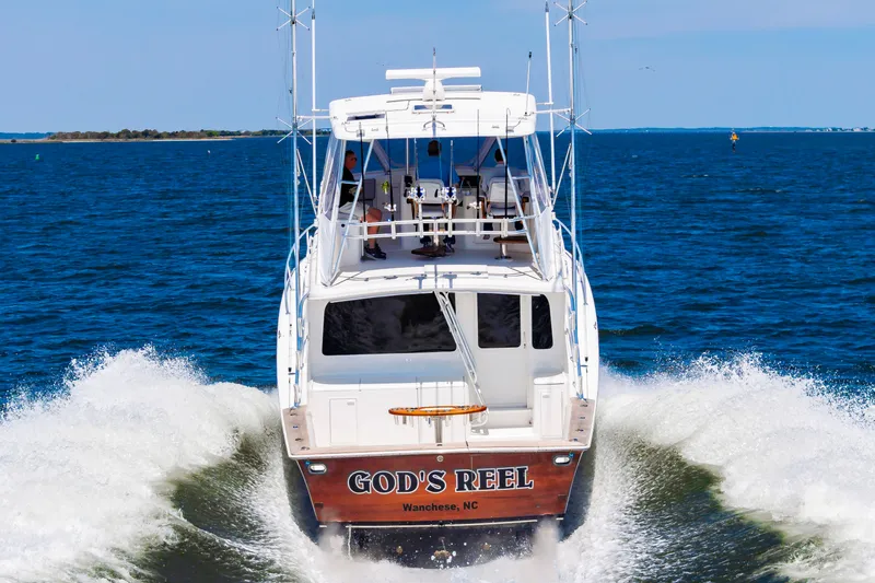 Slide: The Image of Ocean 48 SuperSport Yacht from 2000 on open sea. - 3