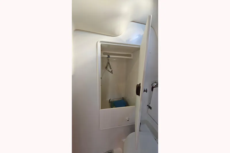 Slide: The Image of Interior storage compartment on a 2002 Jeanneau Sun Odyssey 37 sailboat. - 22