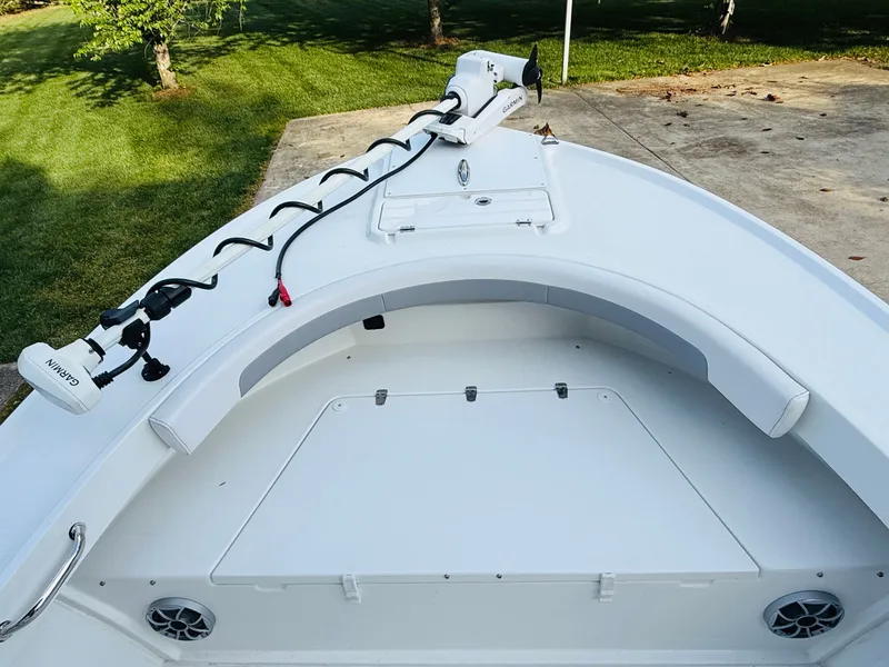 Slide: The Image of Parker 21 boat 2024 with Garmin equipment on deck. - 17