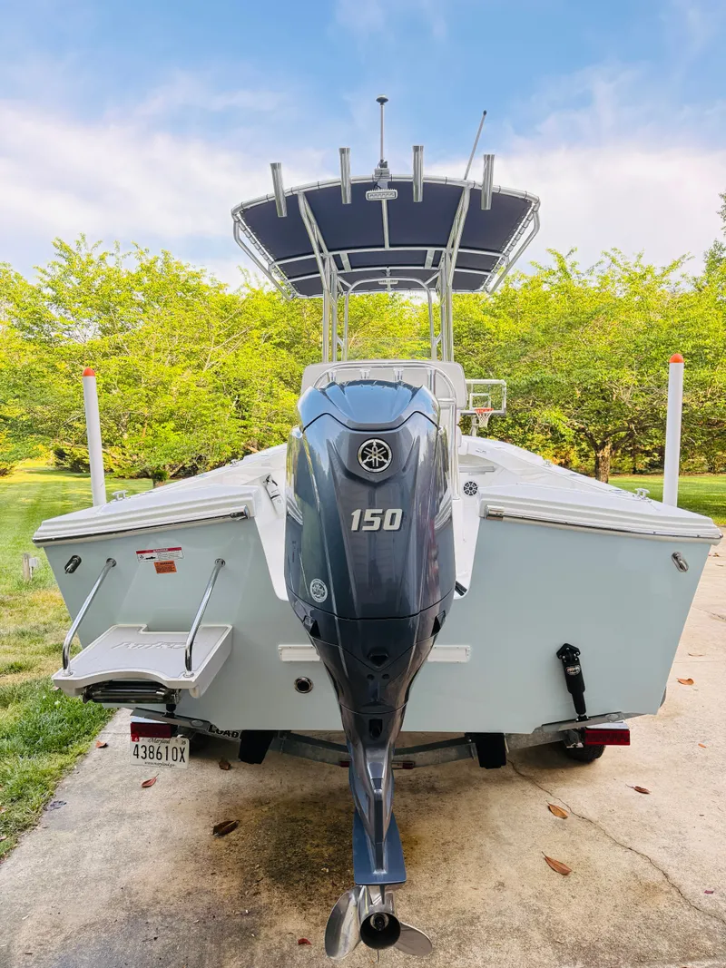 Slide: The Image of Parker 21 boat 2024 with 150 HP outboard motor. - 5
