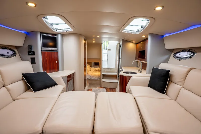 Slide: The Image of Luxurious interior of a 2006 Formula 400 Super Sport yacht with plush seating and modern amenities. - 22