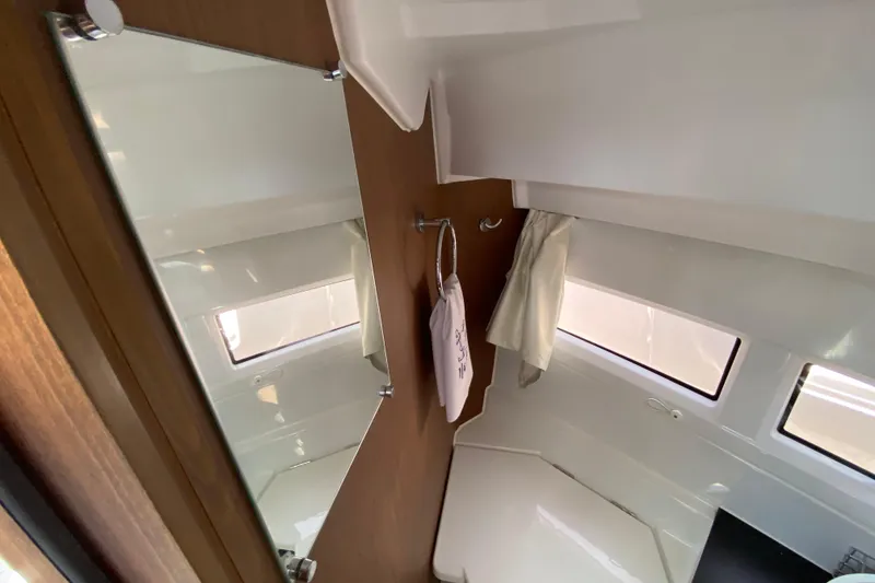Slide: The Image of Interior of 2024 Jeanneau NC Weekender 895 Series 2, featuring modern bathroom design. - 54