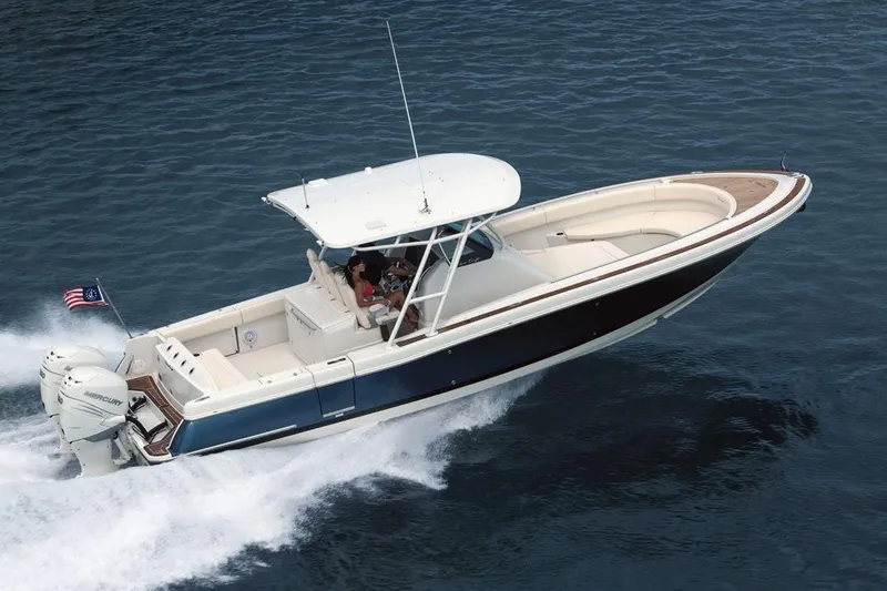 The Image of Manufacturer Provided Image: 2018 Chris-Craft Catalina 34 boat cruising on water. - 0
