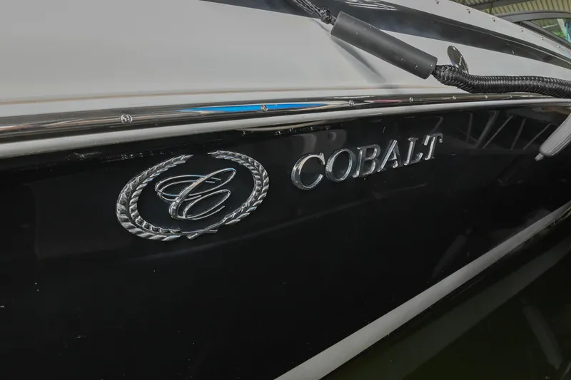 Slide: The Image of 2005 Cobalt 262 boat side view with logo and emblem. - 6
