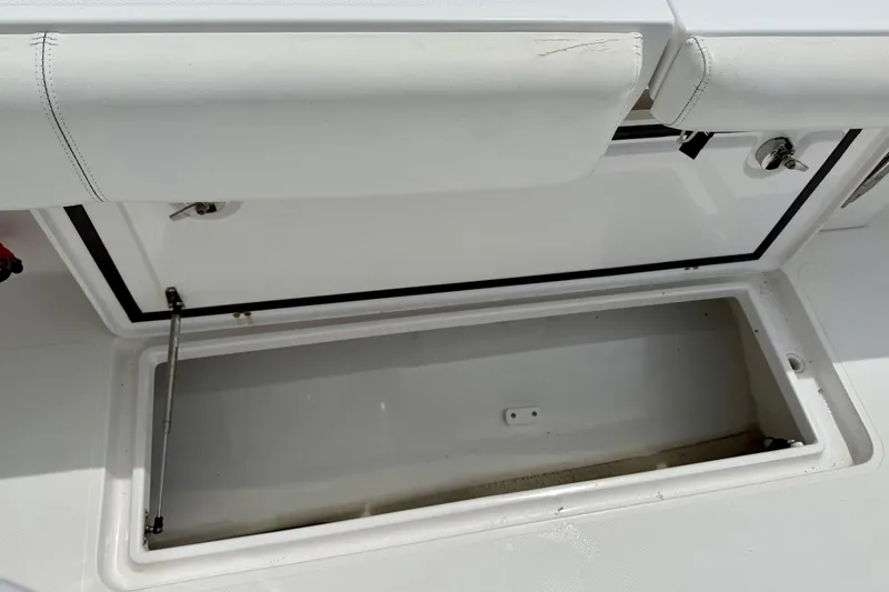 Slide: The Image of 2017 Southport 33 FE boat interior with ocean view and navigation equipment. - 34