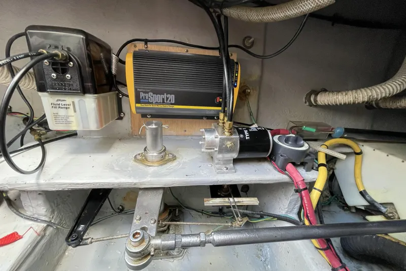 Slide: The Image of Engine compartment of 2008 Meridian 490 Pilothouse with ProSport20 battery charger. - 69
