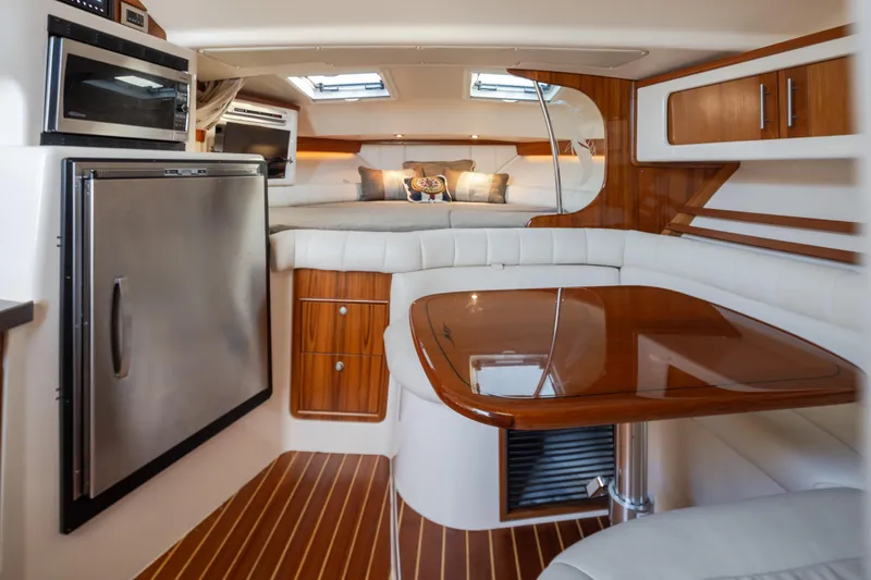 Slide: The Image of Luxurious interior of 2006 Grady-White Express 360 boat with modern amenities and elegant design. - 24