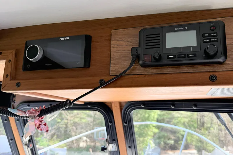 Slide: The Image of Interior of 2023 Rosborough 246 Halifax with Fusion and Garmin marine electronics. - 52