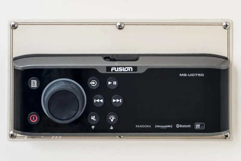 Slide: The Image of Fusion MS-UD750 stereo system on 1996 Cruisers Yachts 3650 Aft Cabin. - 23