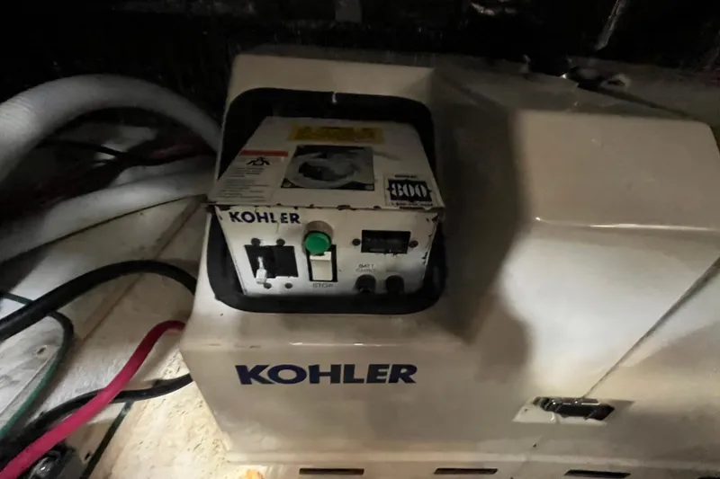 Slide: The Image of Kohler generator in 1995 Cruisers Yachts 3650 Motoryacht engine room. - 50