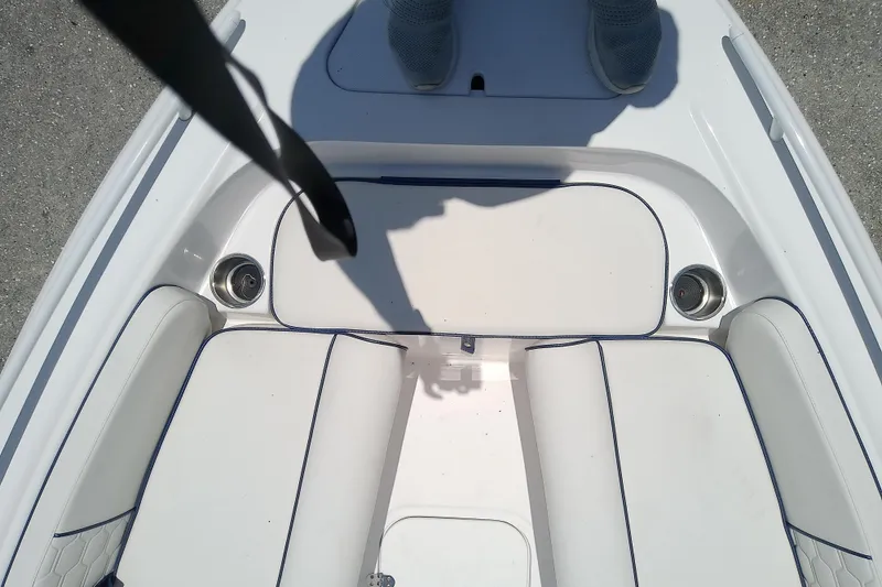 Slide: The Image of Interior view of Glasstream 240 CCX boat, model year 2025. - 15