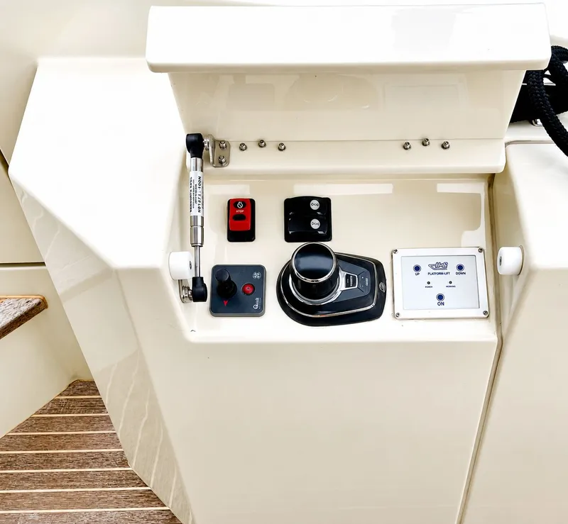 Slide: The Image of Control console of Monte Carlo MC6 yacht, 2019 model. - 18