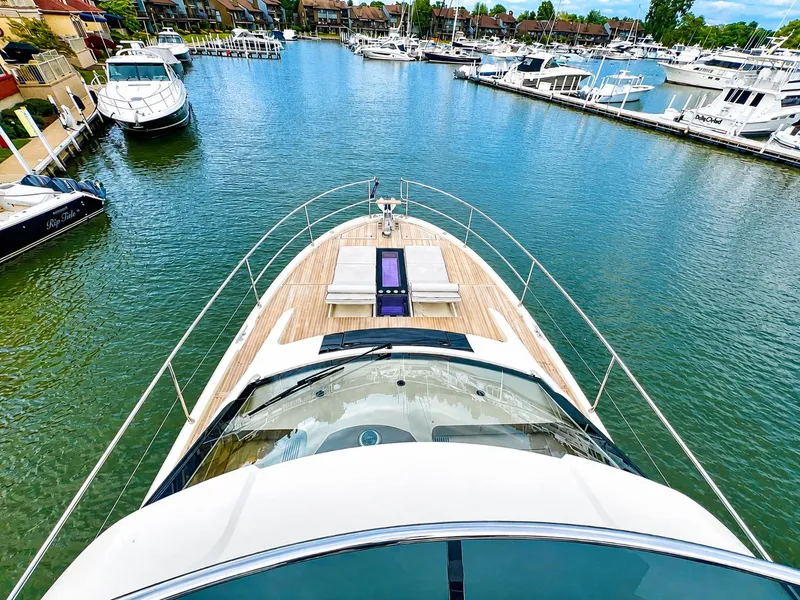 Slide: The Image of Monte Carlo MC6 yacht in harbor, 2019 model. - 6