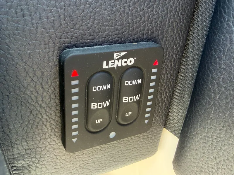Slide: The Image of Lenco control panel on 2024 Cobalt R4 OB boat. - 28