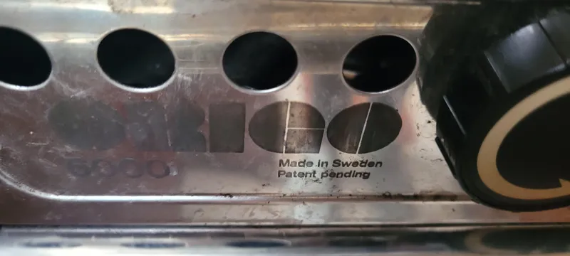 Slide: The Image of Close-up of Swedish Origo product with patent pending label. - 21
