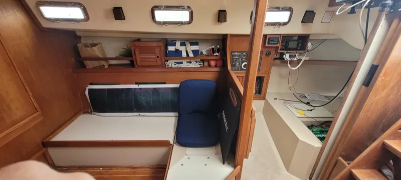 Slide: The Image of Interior of a 1987 Island Packet 31 sailboat. - 4