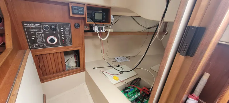 Slide: The Image of Interior of a 1987 Island Packet 31 sailboat. - 8
