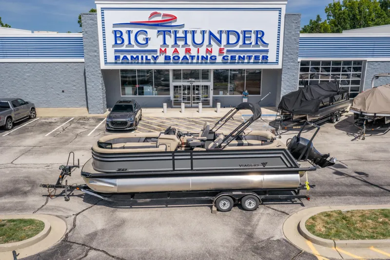 Slide: The Image of 2026 Viaggio Z24U pontoon boat at Big Thunder Marine Family Boating Center. - 20