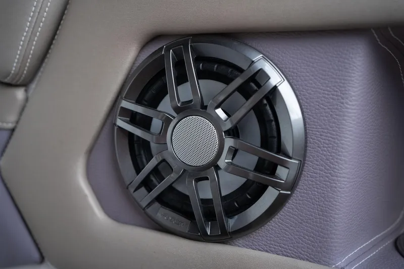 Slide: The Image of Speaker detail in 2016 Regal 28 Express boat interior. - 39