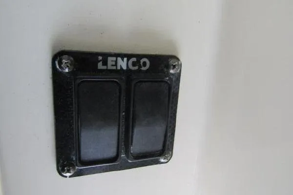 Slide: The Image of Lenco switch panel on 2000 Albin 28 Tournament Express boat. - 24