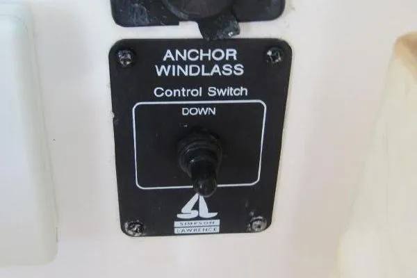 Slide: The Image of Anchor windlass control switch on 2000 Albin 28 Tournament Express boat. - 25