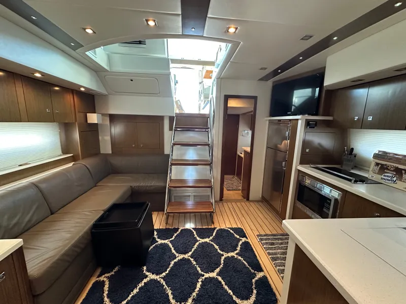 Slide: The Image of Interior of 2014 Cruisers Yachts 48 Cantius with modern amenities. - 28