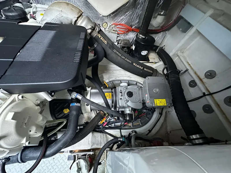 Slide: The Image of Engine room of 2014 Cruisers Yachts 48 Cantius. - 38