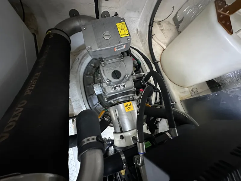 Slide: The Image of Engine room of 2014 Cruisers Yachts 48 Cantius. - 40