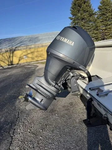 Slide: The Image of Yamaha outboard motor on Cobia 201 Center Console boat, 2015 model. - 13
