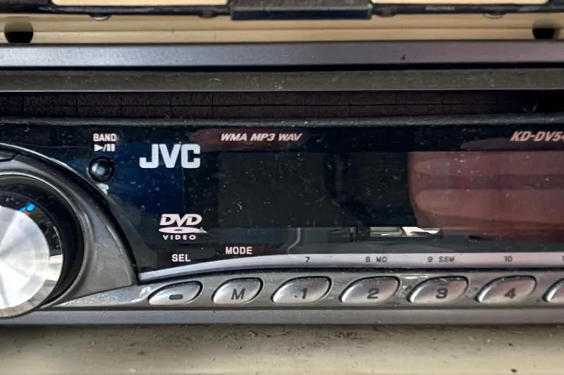 Slide: The Image of JVC KD-DV5300 stereo system in a 1999 Silverton 453 Motor Yacht. - 24