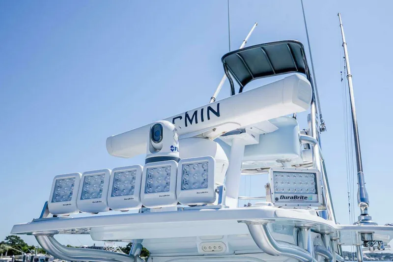 Slide: The Image of 2019 Concept 392 ProFish boat with advanced radar and lighting system. - 33