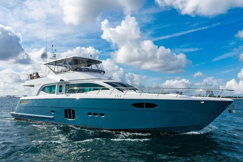 Slide: The Image of Luxurious 2013 Custom 73 Lanzarote yacht cruising under a vibrant blue sky. - 14
