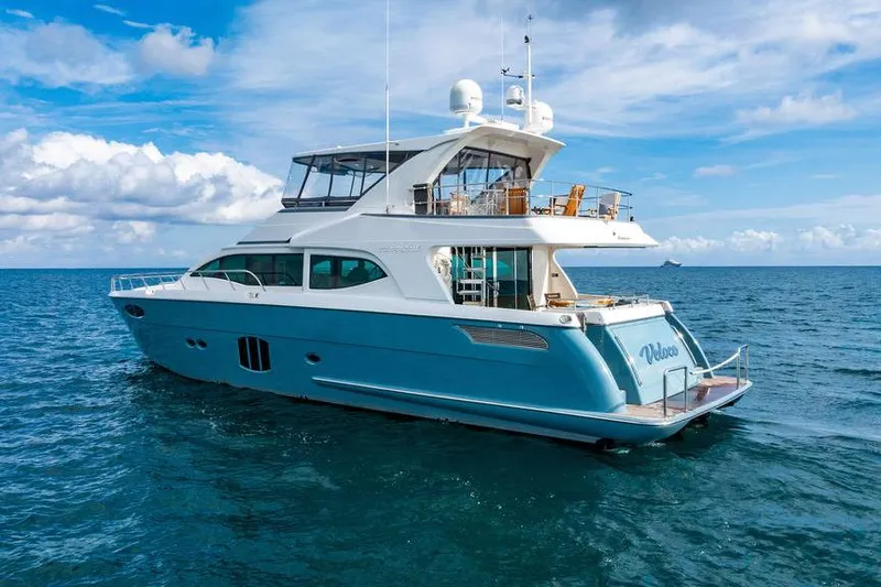 Slide: The Image of Luxury yacht "73 Lanzarote" cruising on open sea, 2013 custom model. - 5