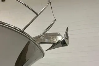 Slide: The Image of 2021 Jeanneau Leader 12.5 WA boat anchor detail against a white background. - 43