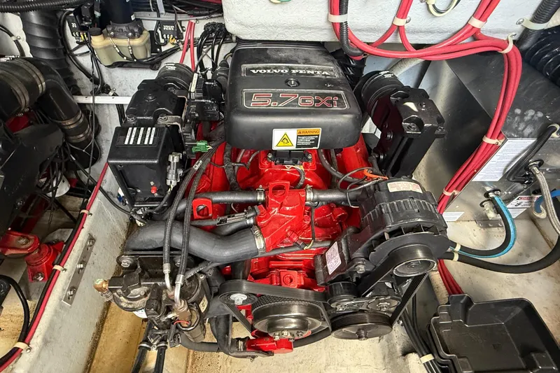 Slide: The Image of Volvo Penta 5.7GXi engine in 2001 Doral 330se boat. - 43
