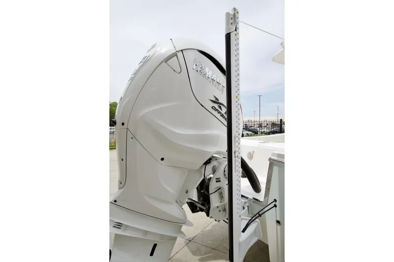 Slide: The Image of 2026 Regulator 26XO boat engine, showcasing sleek design and advanced technology. - 27