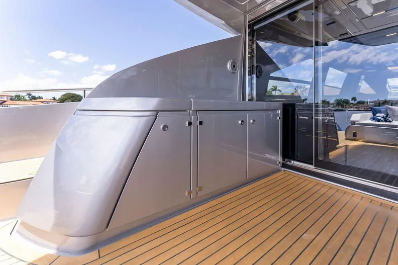 Slide: The Image of Riva 88' Folgore 2022 yacht deck with modern details. - 10