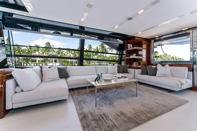 Slide: The Image of Luxurious interior of Riva 88' Folgore yacht, 2022 model. - 30